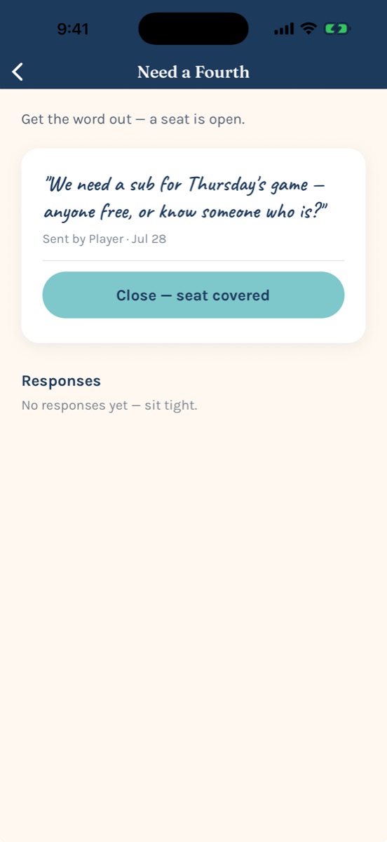 Need a Fourth request